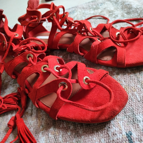 H&M Real Suede Leather Gladiator Sandals - Picture 16 of 16